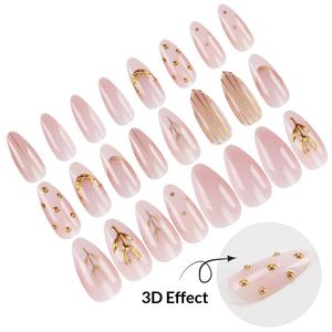 <span class=keywords><strong>Uñas</strong></span> Postizas Francesas con Diseño <span class=keywords><strong>de</strong></span> Ojo <span class=keywords><strong>de</strong></span> Gato y Lunares, con Línea Dorada, <span class=keywords><strong>Uñas</strong></span> Postizas Clásicas <span class=keywords><strong>de</strong></span> Lujo con Pestañas Adhesivas, Suministros <span class=keywords><strong>de</strong></span> Manicura del Fabricante - Product Image 4