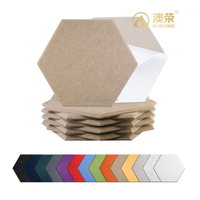 Carreaux muraux en feutre insonorisants décoratifs à haute densité à réduction du bruit Panneaux acoustiques hexagonaux pour salle de jeux de bureau à domicile