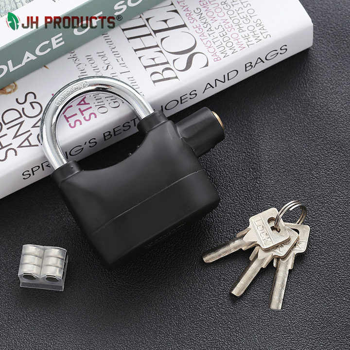 Vente en gros Usine en Chine Cadenas avec Alarme Coffre-fort Antivol 110dB Cadenas d'alarme