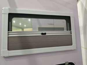 Accesorios para caravanas, <span class=keywords><strong>ventanas</strong></span> redondas de 1100x450 mm con cortina plisada antimosquitos - Product Image 5