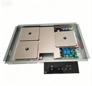 Table de cuisson à <span class=keywords><strong>induction</strong></span> invisible <span class=keywords><strong>3</strong></span> zones, design élégant, puissance totale de 4000 W, intégrée, commande tactile, minuterie et fonctions de sécurité - Product Image 2