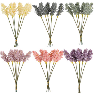 <b>Artificial</b> Lavender <b>Bouquet</b> Wheat Grass Nordic Style Home Soft Furnishing Floral Arrangement Greenery Wholesale - Product Image 5