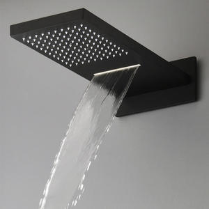 Pommeau de <span class=keywords><strong>douche</strong></span> à effet pluie rectangulaire monté au plafond avec <span class=keywords><strong>douche</strong></span> à cascade murale <span class=keywords><strong>eau</strong></span> chaude/froide Connect - Product Image 1