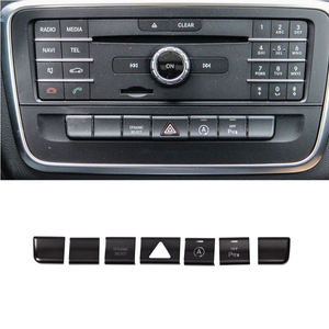 Autocollant de bouton de climatisation central pour <span class=keywords><strong>Mercedes</strong></span> benz C117 X117 2013 2014 2015 2016 <span class=keywords><strong>2017</strong></span> 2018 <span class=keywords><strong>Cla</strong></span> Class <span class=keywords><strong>180</strong></span> 200 - Product Image 2
