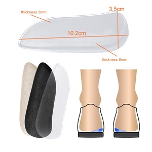 Sol dalam Gel Wedge tumit, Sol dalam ortopedi Medial & Lateral untuk supronasi & pronasi, sisipan perekat untuk Penyelaras kaki HA00452 + - Product Image 4