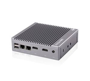 Mini <span class=keywords><strong>PC</strong></span> Gateway Edge con Linux RK3588 de 128 GB con Puertos Ethernet Gigabit Duales para Computación de Borde con IA, Cámaras e IoT Industrial - Product Image 1