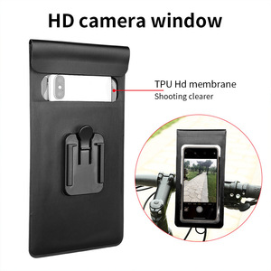 Support téléphone étanche Yueli noir pour guidon de vélo, écran tactile avec fonction de rotation - Product Image 3