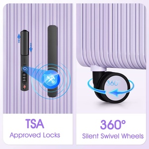 PC-Handgepäck-Trolley-Koffer Modernes Kofferset 20/24 Zoll Luxus-Reisetaschen Breiter Trolley Geschäftsreisetasche - Product Image 5