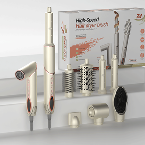 High-speed <strong>Hair</strong> <strong>Dryer</strong> 7-in-1 Hot Air Comb Straight and Curly Curling Iron Folding <strong>Portable</strong> <strong>Hair</strong> <strong>Dryer</strong> - Product Image 1