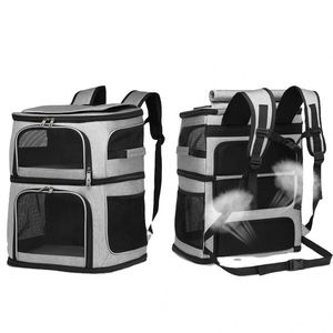 Sac à dos pour animaux de compagnie approuvé par les compagnies aériennes, fabriqué en usine BSCI, Mochila pour chat et chien, sac à dos Oxford pour les voyages en week-end, les promenades en plein air, les pique-niques, les parcs - Product Image 4