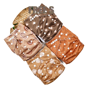 Pannolino riutilizzabile in microfibra con stampa ecologica per pannolini impermeabili riutilizzabili per bambini all'ingrosso - Product Image 1