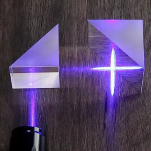 융합 된 실리카 N-BK7 H-K9L 90 도 직각 프리즘 미니 크기 알루미늄 실버 거울 직각 프리즘 AR 코팅 - Product Image 2