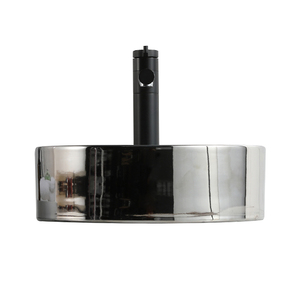Artistic Silver Small Round Ceramic Washbasin Hotel Bathroom Porcelain Sink <strong>Table</strong> Top for <strong>Washrooms</strong> and Home Use - Product Image 6