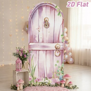 Nuevo Fondo <span class=keywords><strong>de</strong></span> Arco con Diseño <span class=keywords><strong>de</strong></span> <span class=keywords><strong>Hadas</strong></span> y Flores Rosas, Tela para Decoración <span class=keywords><strong>de</strong></span> Fiestas, Día del Niño, Decoración <span class=keywords><strong>de</strong></span> Escenarios Festivos, Tarjeta <span class=keywords><strong>de</strong></span> Bienvenida Impresa en Seda Láctea - Product Image 3