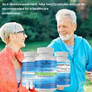 AegleWell magnezyum glisinat 500mg yüksek emilim formülü yetişkinler için kemik, kas, sinir ve kalp sağlığını destekler - Product Image 6