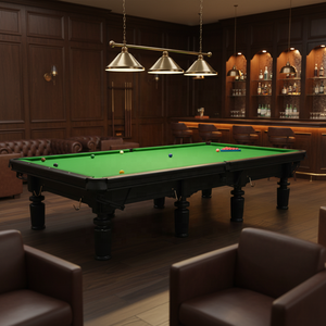 Mesa de billar de pizarra Jiujiang de alta calidad a precio mayorista, tela de mesa personalizada, mesa de billar de madera maciza de alta calidad para snooker y billar. - Product Image 1