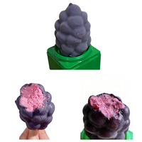 Nouvelle Arrivée Crème Glacée Halal aux Fruits Lychee, Raisin, Mangue, Citron, Mandarine, Fraise, Pêche en Forme de Fruits 3D