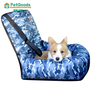 Asiento DE SEGURIDAD transfronterizo extraíble y lavable para coche, perrera para perros, cachorro, coche, gato, perrera, Material de tela de patrón sólido - Product Image 1