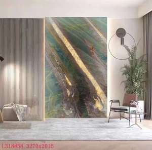 Pierre de luxe du Brésil, <span class=keywords><strong>granit</strong></span> rouge flamme vert naturel, pierre translucide, dalle translucide, panneaux muraux, décoration intérieure, meuble-lavabo de cuisine - Product Image 5