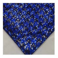 Tissu à paillettes en broderie à motif pied-de-poule RTS 3 mm
