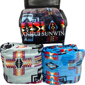 Manta polar personalizada de EE. UU., manta de tamaño King <span class=keywords><strong>azteca</strong></span> del sudoeste, manta de invierno Reversible para sofá cama, venta al por mayor - Product Image 6