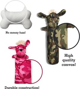 Jouet en peluche créatif en forme d'os - Bâtonnets à mâcher souples et couineurs pour chiots en dentition et jeu interactif - Product Image 3