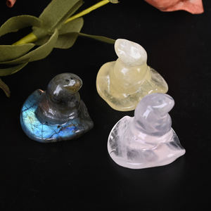 Hete Verkoop Energie Kristal Ambachten Mini Heksenhoed Gemengd Materiaal Kristallen Hoed Voor Collectie - Product Image 3