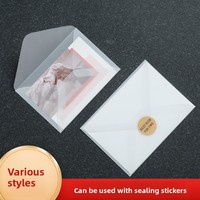 Enveloppes en papier calque transparent, vente en gros, pour cartes postales vintage de mariage, invitations, protège-documents, avec logo. 3 B6 Chine