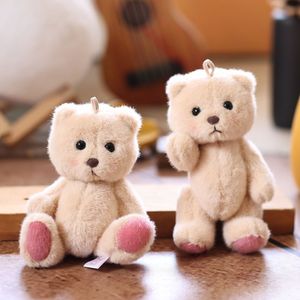 Orsetto di peluche HECION in peluche corto, articolato, <span class=keywords><strong>con</strong></span> <span class=keywords><strong>felpa</strong></span>, simpatico cartone animato, <span class=keywords><strong>con</strong></span> zampe mobili, portachiavi, ciondolo per borsa - Product Image 1