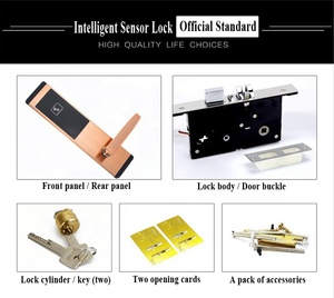 Phần mềm miễn phí an ninh thông minh cửa gỗ gần Swipe t5557 thẻ chìa khóa rfid phòng khách sạn khóa cửa - Product Image 4