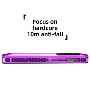 Étui de téléphone magnétique 3-en-1 en TPU+PC+TPE pour I16, design transparent, anti-chute/anti-choc, résistant, fin et élégant - Product Image 5