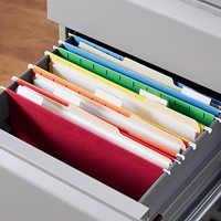 Gancho de suspensión multicolor de tamaño A4/FC, sujetador de plástico personalizado, organizador colgante de papel, carpetas de archivos