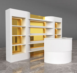 Étagères de présentation de parfums personnalisées, écologiques, recyclables, durables, avec éclairage LED, couleur personnalisée, vitrine de luxe pour cosmétiques, armoire de beauté - Product Image 2