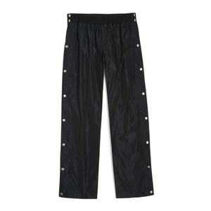 Pantalon large pour homme en nylon avec logo personnalisé et boutons latéraux – Vente en gros - Product Image 1