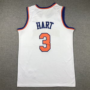 Maglie da Basket di Alta Qualità 2025 per Uomo, Ricamate e Cucite, in Nero e Blu # 3 Josh Hart e # Maglia dei Knicks di Karl-Anthony Towns n. 32 - Product Image 1