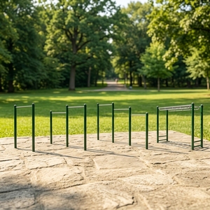 Estación de <span class=keywords><strong>Calistenia</strong></span> de Acero Galvanizado Resistente Personalizada OEM/ODM para Parques Públicos, Gimnasio al Aire Libre - Product Image 4