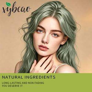 Crème colorante capillaire verte professionnelle <span class=keywords><strong>de</strong></span> qualité supérieure, sans ammoniaque, couleur intense et lisse, haute pigmentation, marque privée, permanente à base <span class=keywords><strong>de</strong></span> plantes - Product Image 4