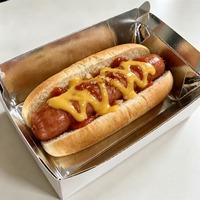 Boîtes à hot-dogs en papier avec logo personnalisé, intérieur doublé d'aluminium, emballage alimentaire jetable pour les restaurants de restauration rapide