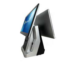 Pantallas táctiles capacitivas Windows/Android 15,6 + 15,6 "Sistema POS todo en uno Restaurante Caja registradora Impresora J1900/I3/I5/I7 CPU
