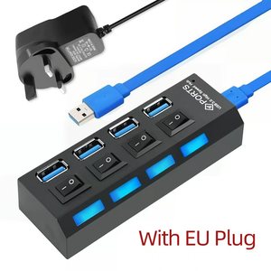 <b>USB</b> 3.0 <b>Hub</b> <b>USB</b> 2.0 Splitter Distribution Multi <b>USB</b> Power Adapter 4 7 Port Multiple Expander 2.0 With Switch for PC Accessories - Product Image 2