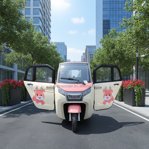 รถสามล้อไฟฟ้าแบบมีหลังคาปิดเต็มคัน สำหรับผู้สูงอายุ รุ่น Q6 ขับเคลื่อนได้ทุกสภาพอากาศ  1 ที่นั่งคนขับ และพื้นที่เก็บสัมภาระด้านหลัง - Product Image 2