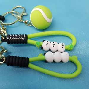 Porte-clés en caoutchouc souple PVC, mini ballon de basket 3D, cadeaux de mode en gros, logo personnalisé d'usine - Product Image 4