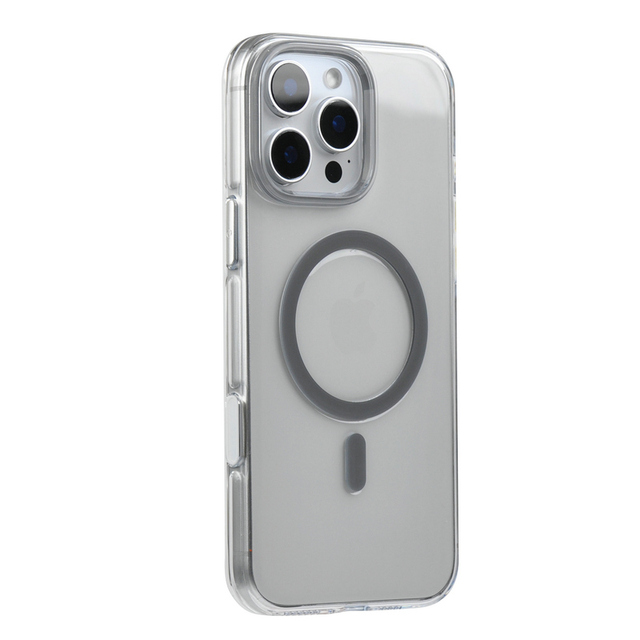 High Quality Anti Yellow Uv Painted Transparent Pure PC Strong N52 Shockproof Magnetic Phone Case for iPhone 16 15 14 17 Pro Max