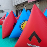 Bouée gonflable triangulaire et flotteur cubique en forme de boulette de riz, flotteur de signalisation de sécurité marine, vente en gros personnalisée