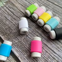 Protector de Cable de Datos con Forma Cuadrada para iPhone y Android, Funda Protectora Anti-Rotura para Cable de Carga USB