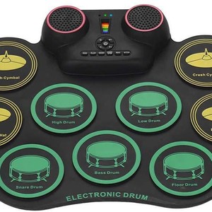 Electronic Drum <b>Pad</b> Roll-Up Portable Practice Kit With Bluetooth Wireless Function For Music Training And Entertainment - Product Image 4