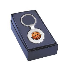 Porte-clés de basket-ball en métal, design creux de 25 mm - Product Image 3