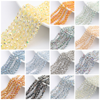 Zhubi - Kit de perles en verre facetté multicolores de 8 mm pour la fabrication de bijoux, pour Halloween ou Noël, pour la mode DIY