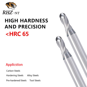 2-Flute <strong>Straight</strong> <strong>Shank</strong> Ball Nose <strong>End</strong> <strong>Mill</strong> <strong>3MM</strong> Diameter TiAlN+CrAlN Specialized Milling Cutter OEM Customizable Best Price" - Product Image 2