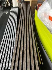 Studio insonorizzato pannelli acustici in legno poliestere acustica parete pannello 3d legno arredamento - Product Image 5